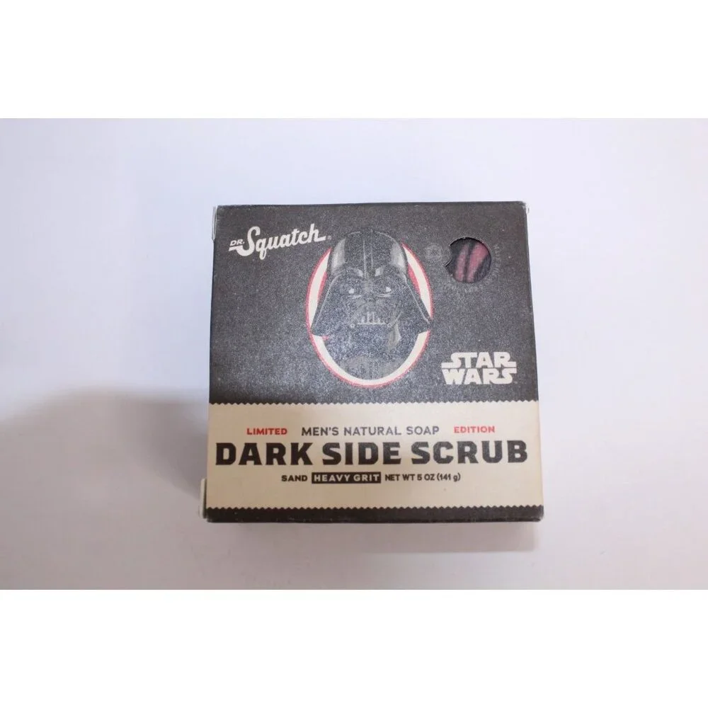 Dr. Squatch Star Wars Dark Side Heavy Grit‎ Scrub Scented Soap 5 oz. Limited NIB